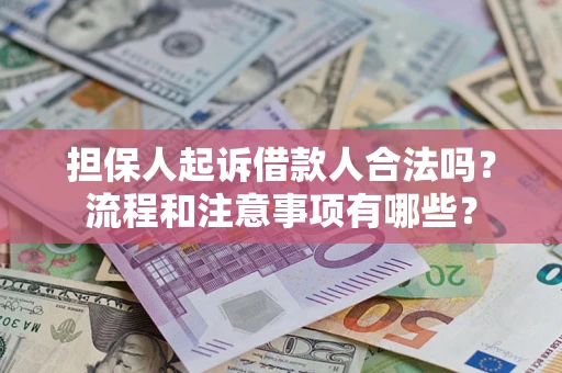 北京担保人起诉借款人合法吗？流程和注意事项有哪些？