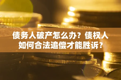 北京债务人破产怎么办？债权人如何合法追偿才能胜诉？