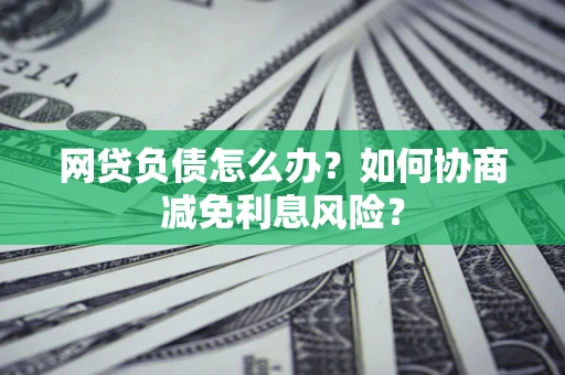 北京网贷负债怎么办？如何协商减免利息风险？
