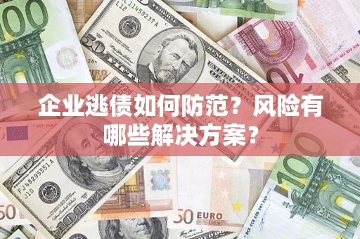 北京企业逃债如何防范？风险有哪些解决方案？