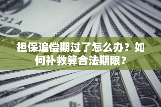 北京担保追偿期过了怎么办？如何补救算合法期限？