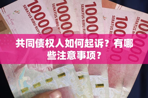 北京共同债权人如何起诉？有哪些注意事项？
